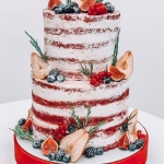 Открытый торт «Инжир и груша» на заказ