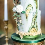 Свадебный торт с кристаллами «Элита» на заказ