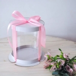 Коробка для торта тубус пластик 30х42 см на заказ