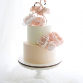 Торт праздничный «Пара фламинго» на заказ