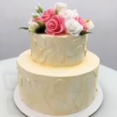 Цветочный торт «Солнечная свадьба» на заказ