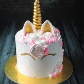 Торт праздничный «Цветочный единорог» на заказ