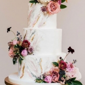 Торт с цветами «Осенняя свадьба» на заказ