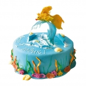 Торт праздничный «Золотая рыбка» на заказ