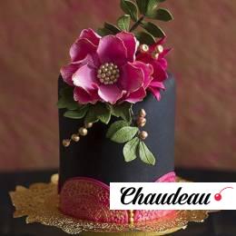 Торт с живыми цветами «Маки» фото 1 Торт с живыми цветами «Маки» на заказ