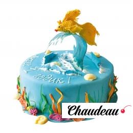 Торт праздничный «Золотая рыбка» фото 1 Торт праздничный «Золотая рыбка» на заказ