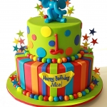 Детский торт «Веселый слоненок» на заказ