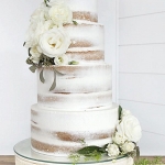 Торт с цветами «Белые розы» на заказ