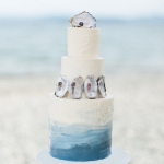 Торт с цветами «Морская лазурь» на заказ