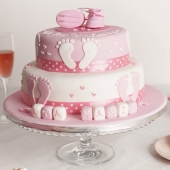 Детский торт «Розовые пяточки» на заказ