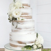 Торт с цветами «Белые розы» на заказ