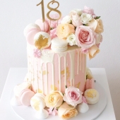 Торт с цветами «Весенняя свежесть» на заказ