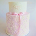 торт на крестины для девочки