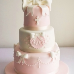 торт на крещение девочки 