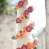 свадебный торт четырехъярусный