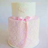 торт на крестины для девочки