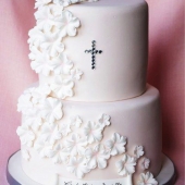 торт на крещение девочки