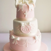 торт на крещение девочки 