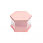 Шестигранная коробка для торта 23×16 см на заказ