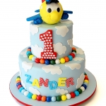 Детский торт «Веселый самолетик» фото 1 Детский торт «Веселый самолетик» на заказ