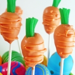 Пасхальные кейк попсы «Морковь» на заказ