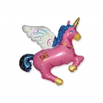 Шар (44''/112 см) Фигура, Волшебный единорог, 1 шт. на заказ