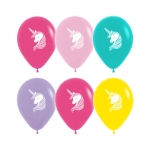 Воздушный Шар (12''/30 см) Единорог, 1 шт с гелием. на заказ