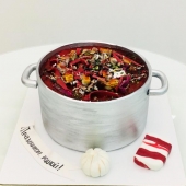 Праздничный торт «Голодный монстр» на заказ