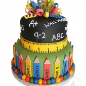 Детский торт «Школа» на заказ