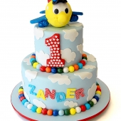 Детский торт «Веселый самолетик» на заказ