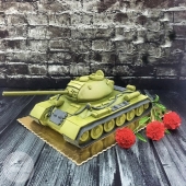 Праздничный торт «Танк» на заказ