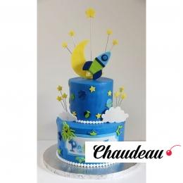 Праздничный торт «Полет в космос» фото 1 Праздничный торт «Полет в космос» на заказ