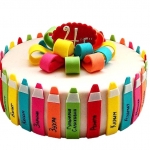 Торт на выпускной «Пока 4 класс!» на заказ