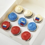 Капкейки на 9 мая «Россия» на заказ