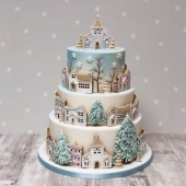 Новогодний торт «Волшебная сказка» на заказ