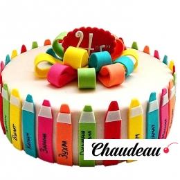 Торт на выпускной «Пока 4 класс!» на заказ