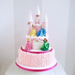 Торт детский «Замок принцесс» на заказ
