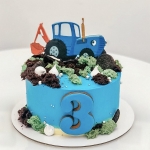 Торт детский «Синий трактор»