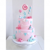 Торт детский «Розовое чудо» на заказ