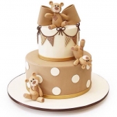 Торт детский «Веселые мишки» на заказ