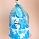 Торт детский «Эльза и Олаф» фото 1 Торт детский «Эльза и Олаф» на заказ