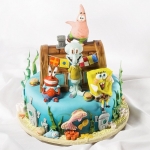Торт детский «Губка Боб и друзья» на заказ