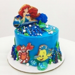 Торт с принцессами Disney «Русалочка Ариэль»