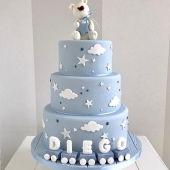 Торт детский «Звездный мишка» на заказ