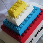 Детский Lego торт «Блоки» на заказ
