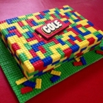 Детский Lego торт «Большое начало» фото 1 Детский Lego торт «Большое начало» на заказ