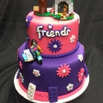 Детский Lego торт «Друзья» на заказ