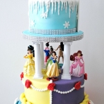 Торт с принцессами Disney «Любимые мультфильмы» на заказ
