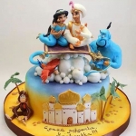 Торт с принцессами Disney «Жасмин» на заказ