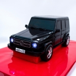 Торт в виде машины «Черный гелик» на заказ